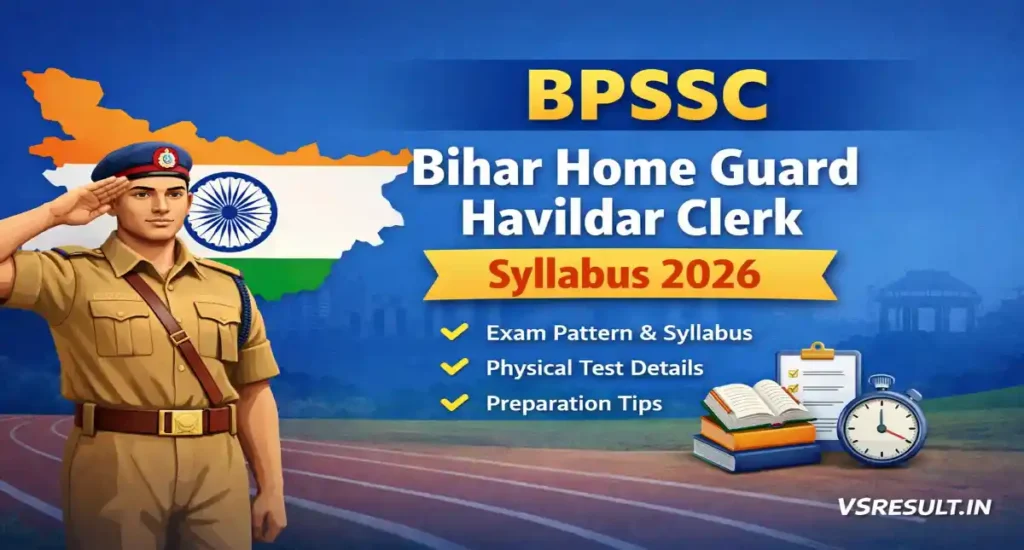 BPSSC Bihar Home Guard Havildar Clerk Syllabus 2026