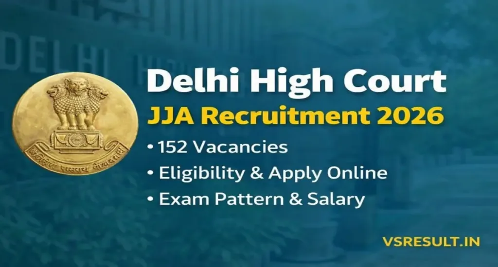 Delhi High Court JJA Recruitment 2026