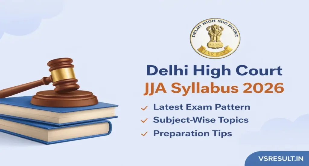 Delhi High Court JJA Syllabus 2026