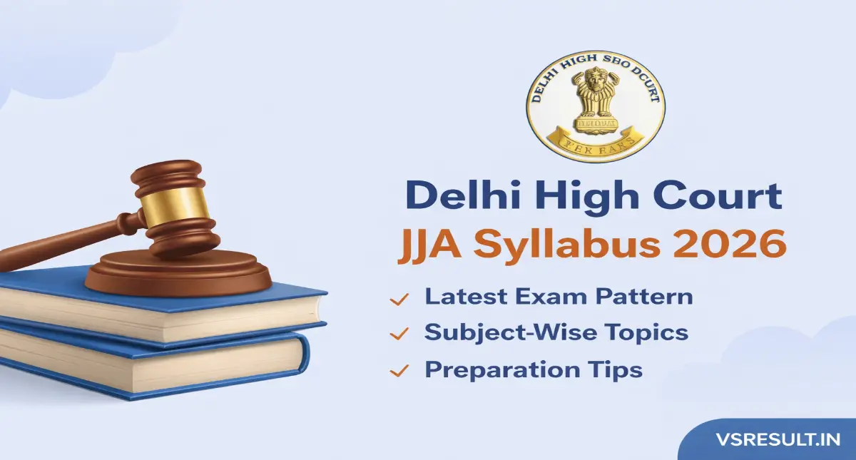 Delhi High Court JJA Syllabus 2026