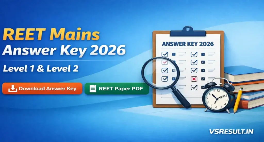 REET Mains Answer Key 2026