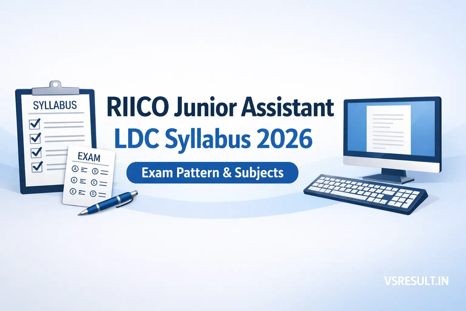 RIICO Junior Assistant LDC Syllabus 2026