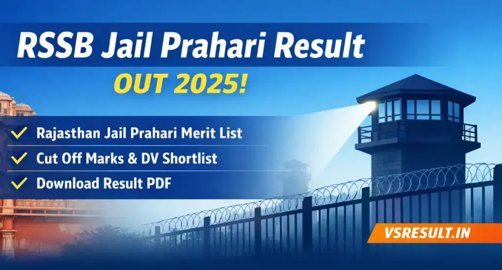 RSSB Jail Prahari Result
