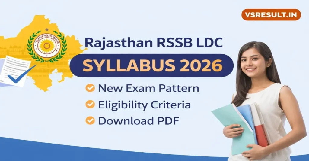 RSSB LDC Full Syllabus 2026 PDF