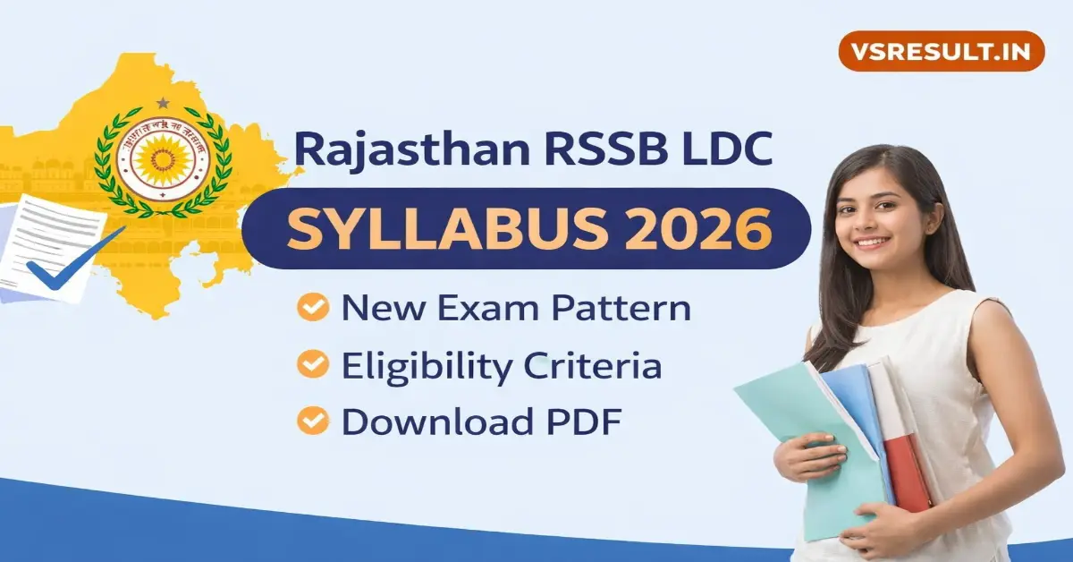 RSSB LDC Full Syllabus 2026 PDF