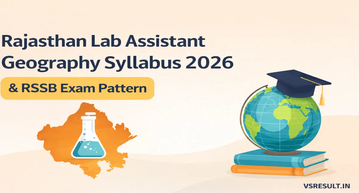 Rajasthan Lab Assistant Geography Syllabus 2026