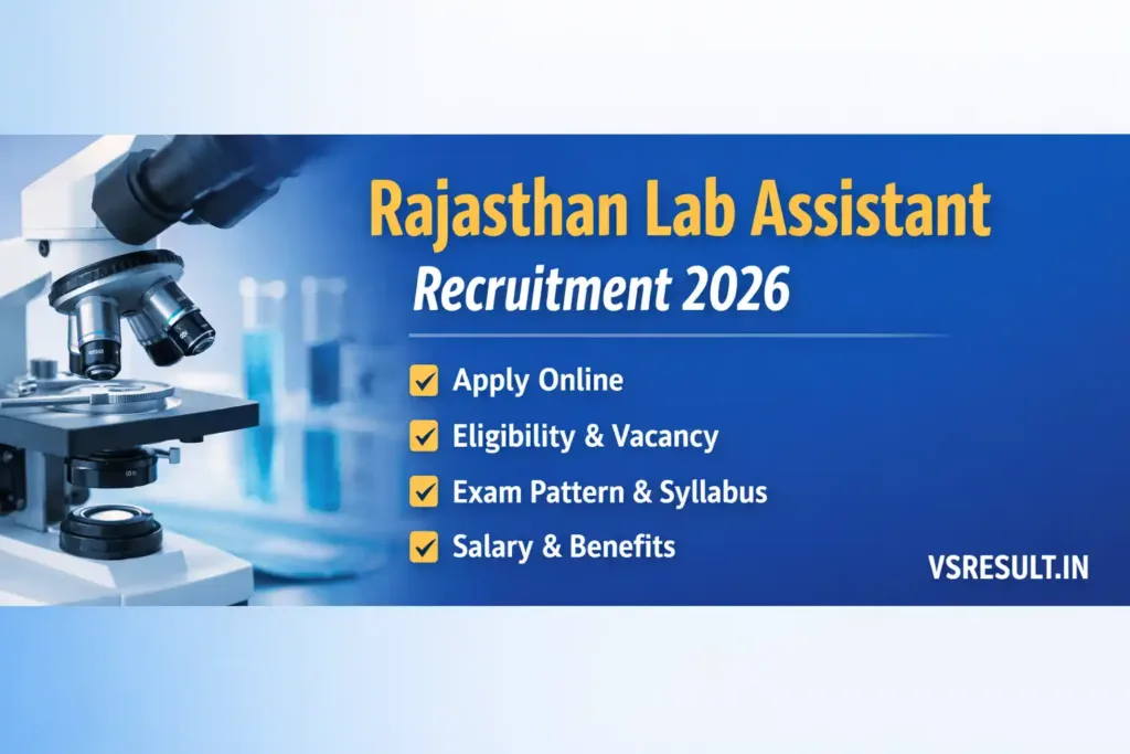 Rajasthan Lab Assistant Recruitment 2026
