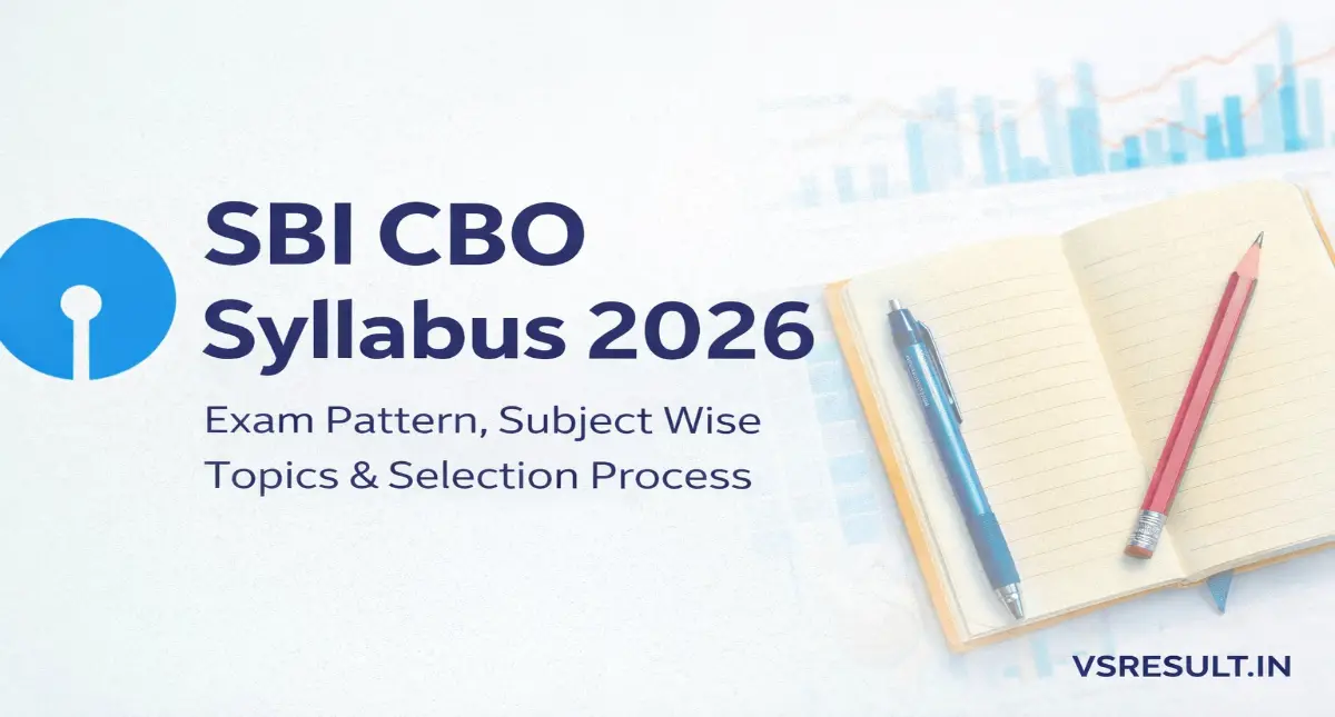 SBI CBO Syllabus 2026