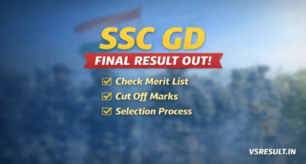 SSC GD Final Result Out 2026
