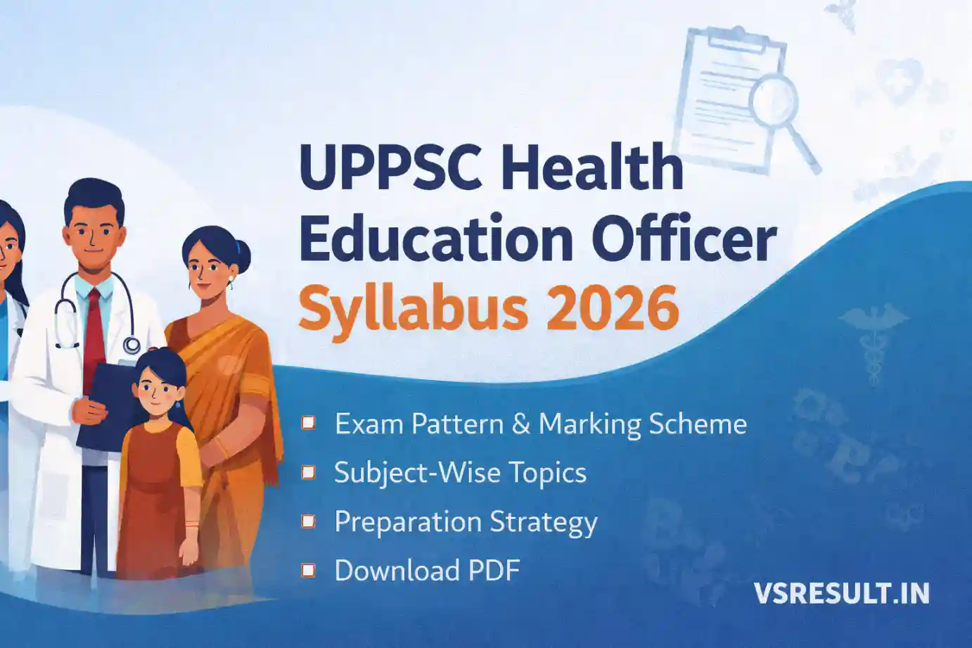 UPPSC Health Education Officer Syllabus