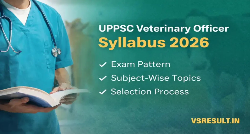UPPSC Veterinary Officer Syllabus