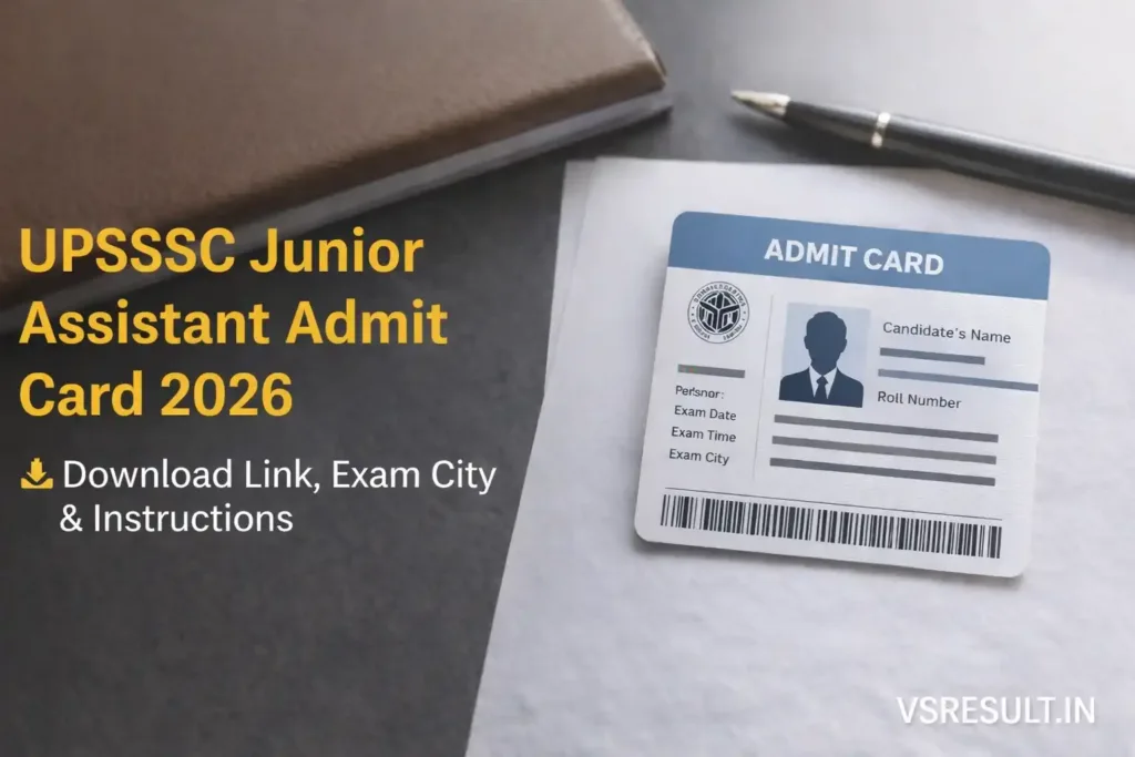 UPSSSC Junior Assistant Admit Card 2026