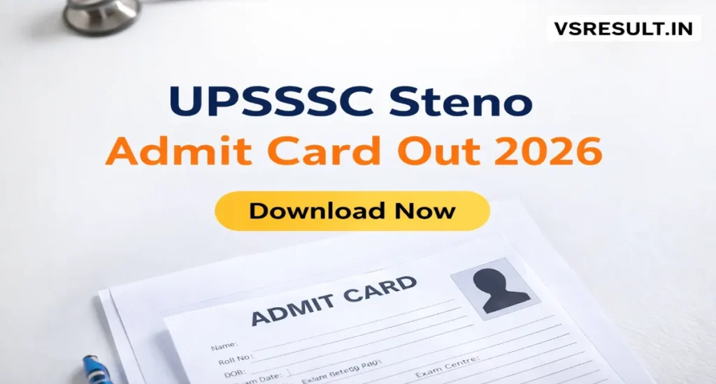 UPSSSC Steno Admit Card