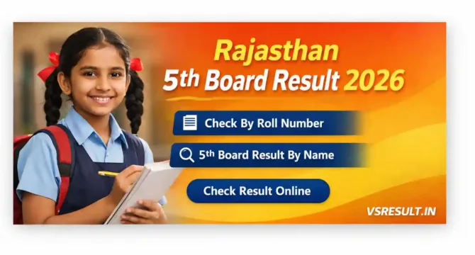 Rajasthan 5th Board Result 2026