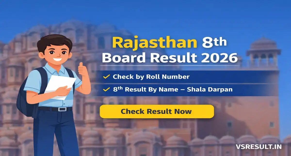 Rajasthan 8th Board Result 2026