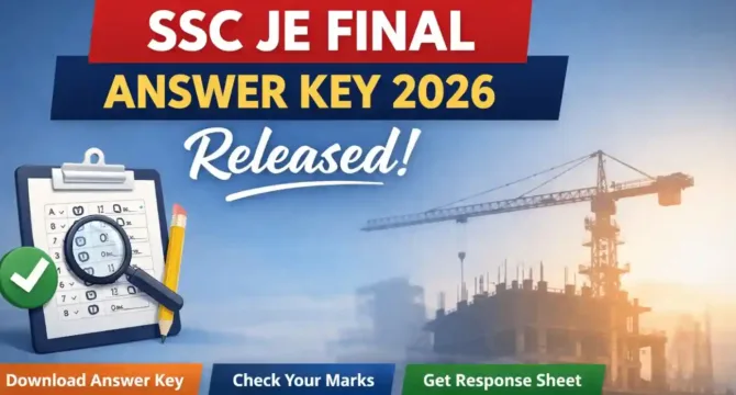 SSC JE Final Answer Key 2026