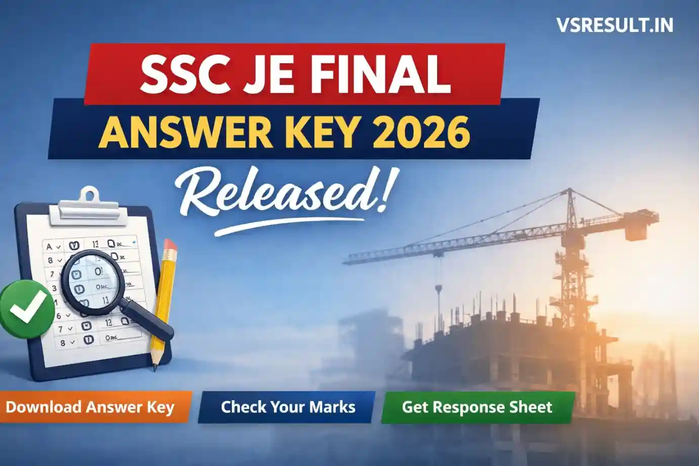 SSC JE Final Answer Key 2026